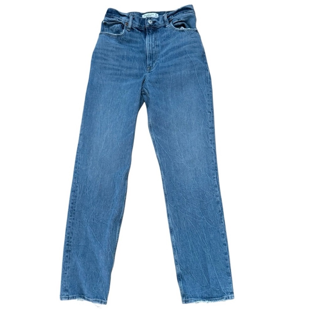 Abercrombie and Fitch the 90s straight ultra high rise jeans